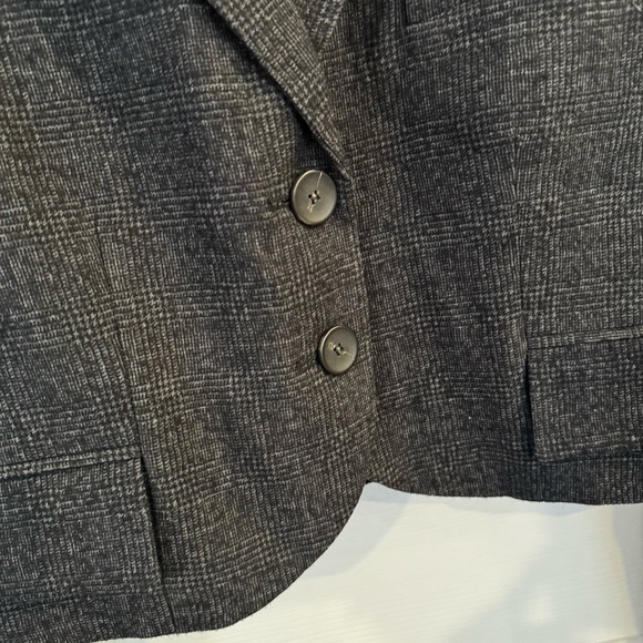 Tibi Kian Glenplaid Cropped Bomber Blazer Wool Blend Jacket Size Small - Picture 5 of 16